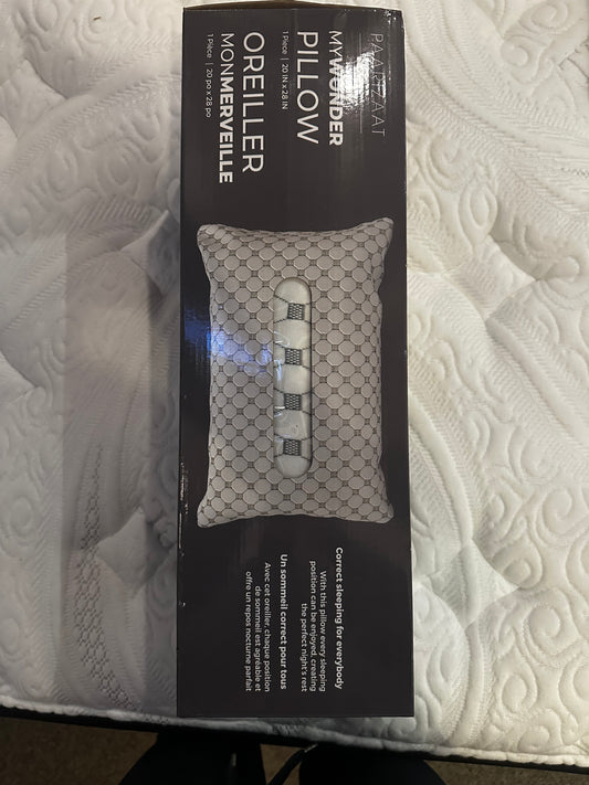 Paarizaat MyWonder Pillow Box Front - Queen Size 20x28 - Mattress Miracle Brantford