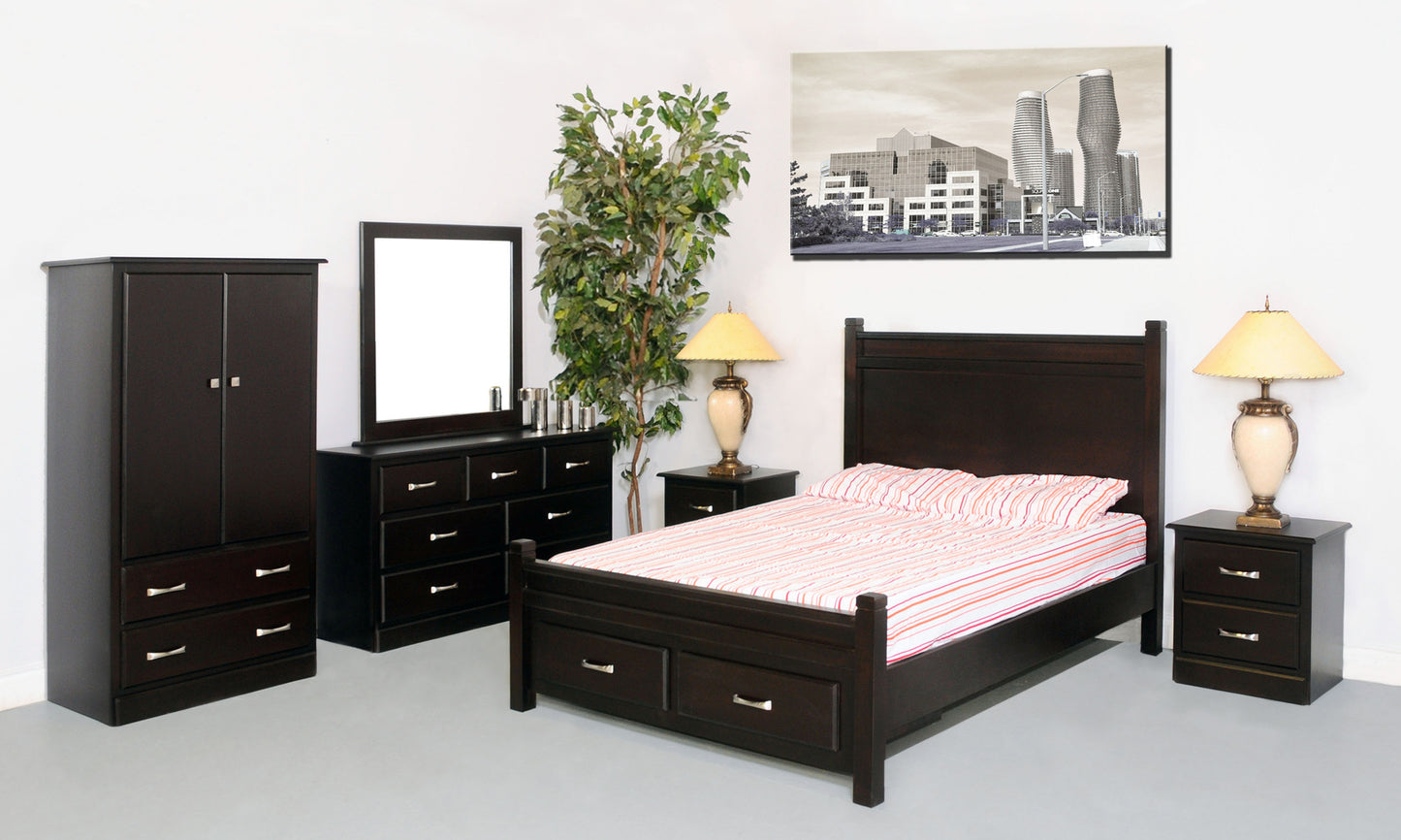 Lakewood Style 505 Storage Bedroom — Solid Pine
