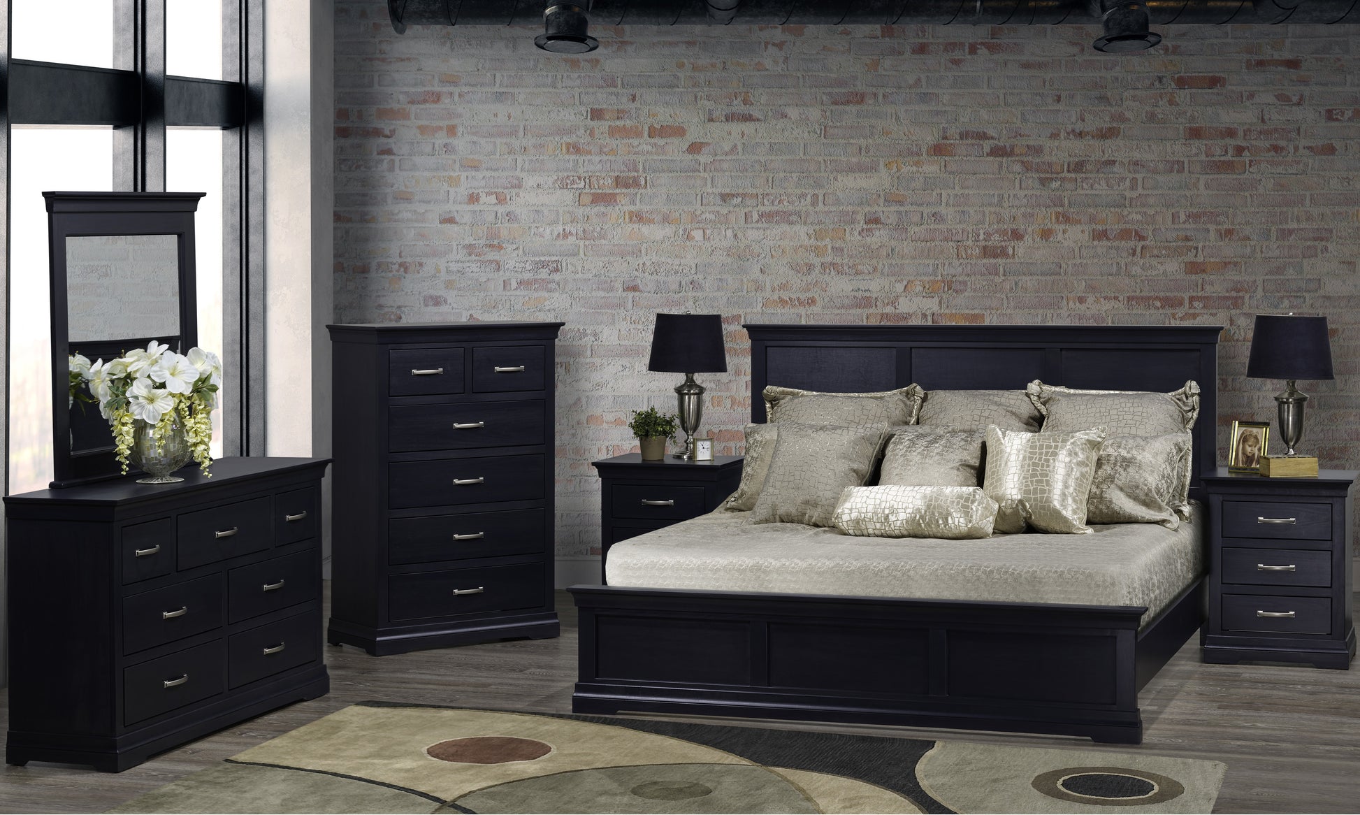Lakewood Estella Bedroom Set — Solid Maple Hardwood - Studio View