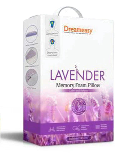 Lavender Memory Foam Pillow - Aromatherapy infused for better sleep