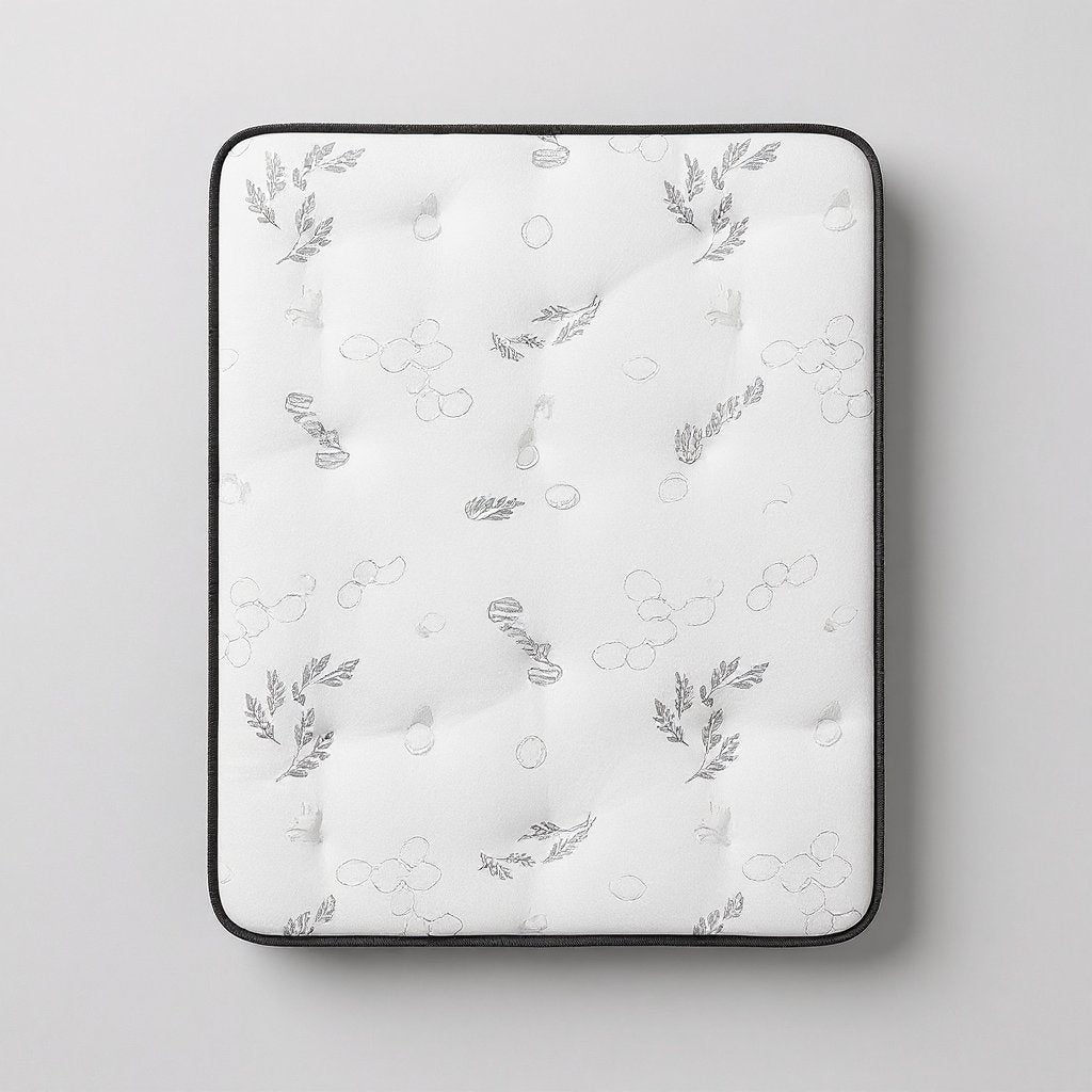 Premium Foam 7" Mattress, top-down view of the quilted pillowtop