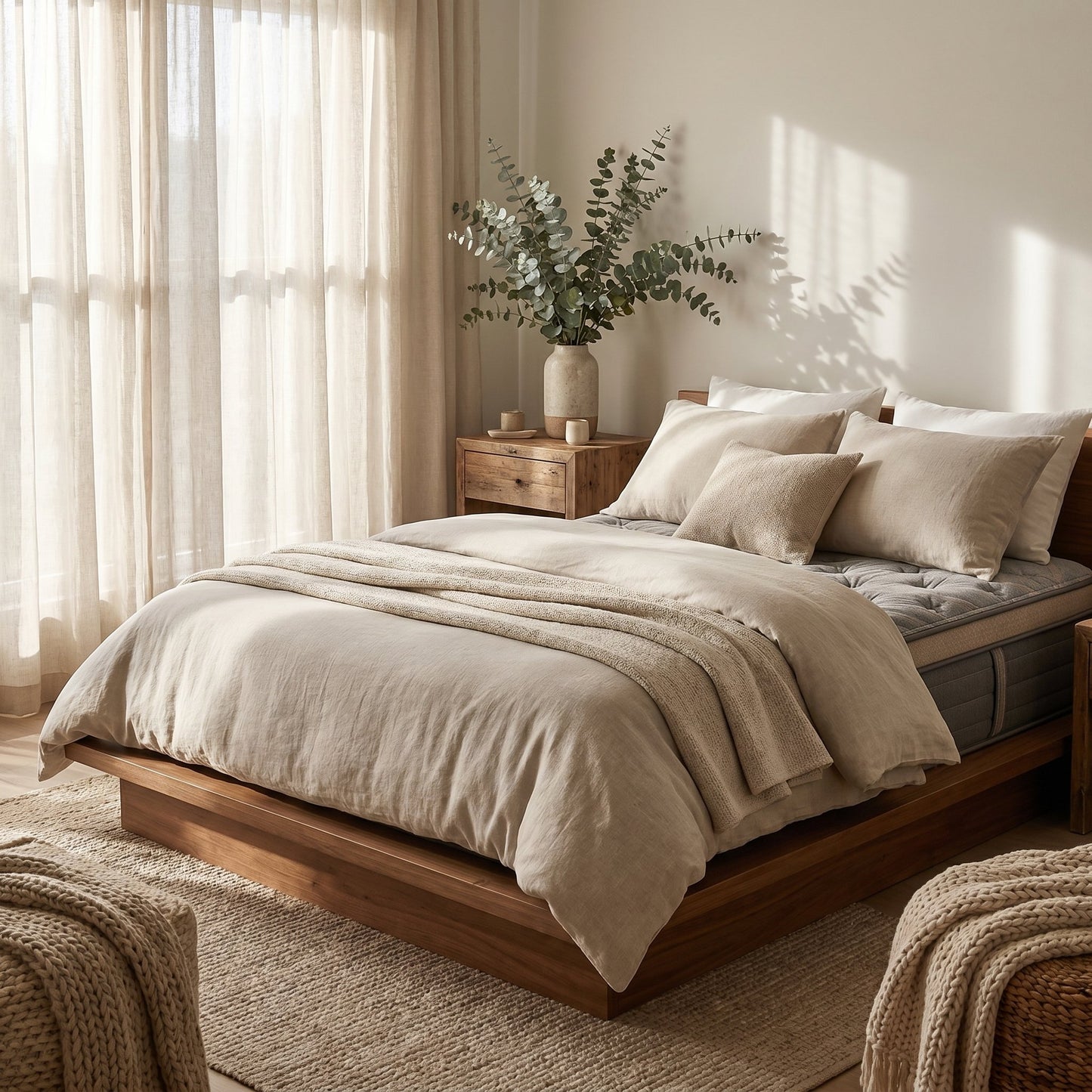Reflections Mattress | Revive Collection | Restonic styled in a Canadian master bedroom