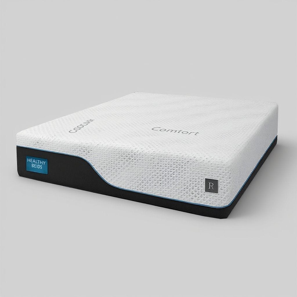 Healthy Beds Rx 3 Mattress | Tri-Zone Support, side profile showing layer construction
