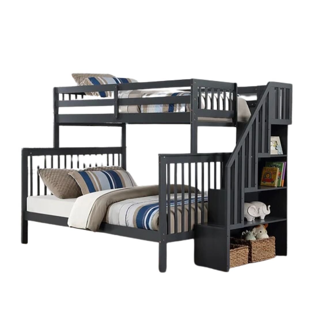 Single Over Double Bunk Bed With Stairs - Mattress Miracle