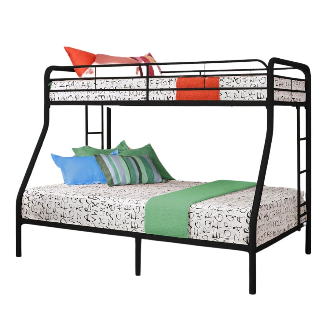 Single Over Double Metal Bunk Bed With Stairs - Mattress Miracle