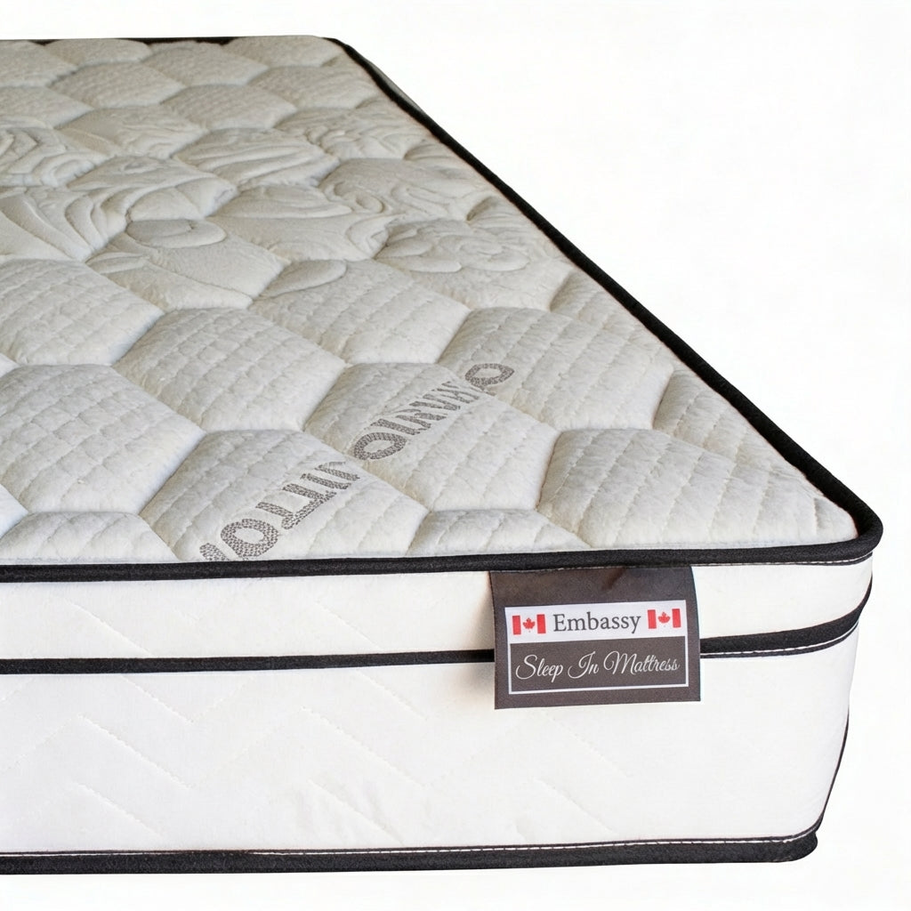 Sleep In Embassy Euro Top Mattress - Medium Soft Bio Foam - Full View