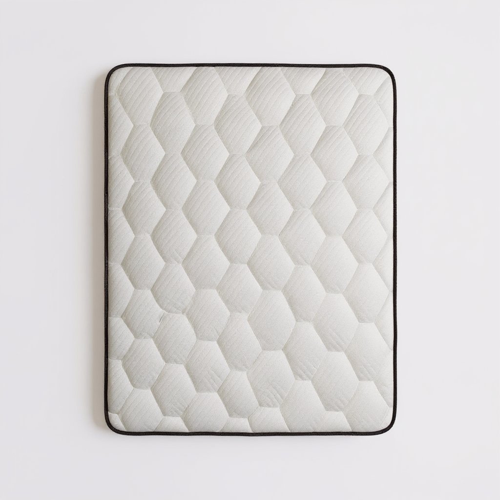 Embassy Euro Top Mattress - Medium Soft Bio Foam, top-down view of the quilted pillowtop