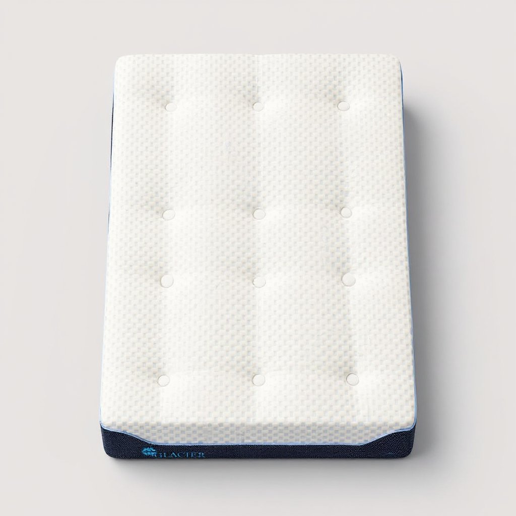 Twin Mattress - Glacier Peyto, top-down view of the quilted pillowtop