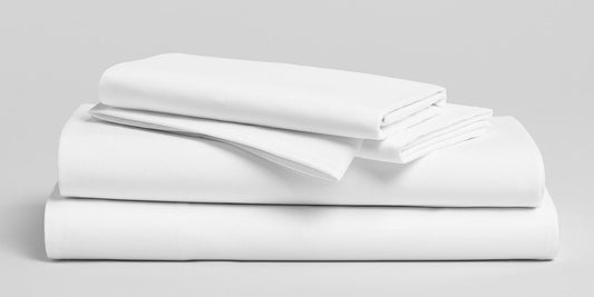 UltraLux White Soft Cotton Blend Sheet Set - 600 Thread Count