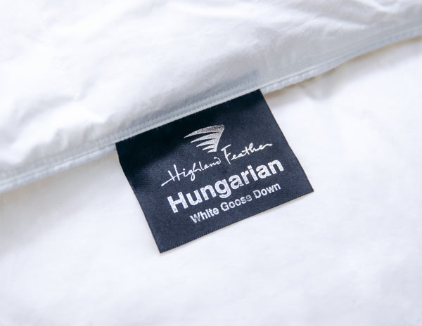 Visegrad 700TC goose down duvet texture close-up - Mattress Miracle Brantford