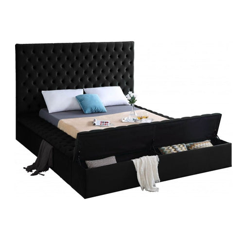Windsor Luxury Velvet Storage Platform Bed